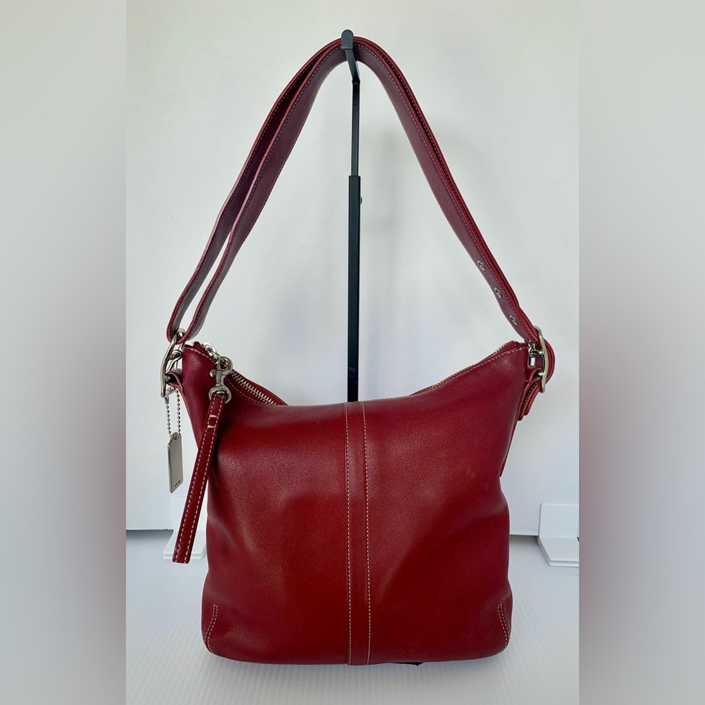 Coach Vintage Legacy Slim Duffle Shoulder Bag- ‘03 - Red #9326 - Picture 2 of 11